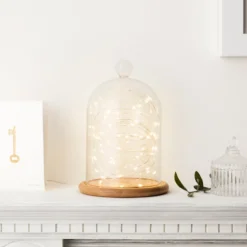 Batteriebetriebene 50er Mikro-LED-Lichterkette in Warmweiß für Innen & Außen