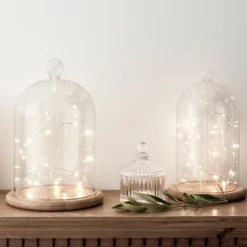Batteriebetriebene 20er Mikro-LED-Lichterkette in Warmweiß