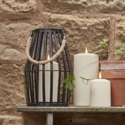 Beleuchtungsset Gartenlaterne und Outdoor Kerzen