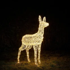 Bicolor LED-Rentier Hirschkuh L Swinsty