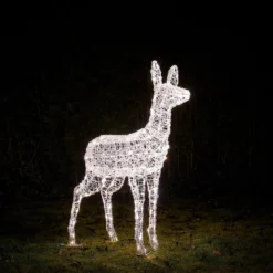 Bicolor LED-Rentier Hirschkuh L Swinsty