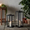 Bowen Gartenlaternen Duo mit TruGlow® Outdoor Kerzen