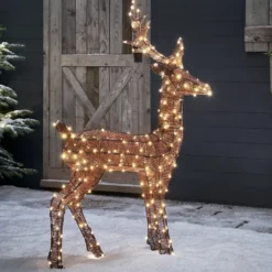 Braunes LED-Rentier Hirsch Harewood