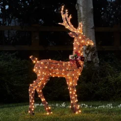 Braunes LED-Rentier Hirsch Harewood