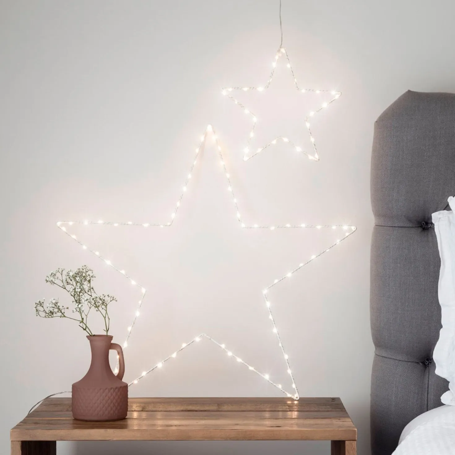 Bundle aus zwei batteriebetriebenen Osby LED-Leuchtsternen