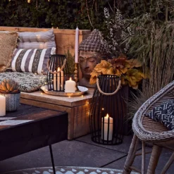 Canberra Deko Laterne mit TruGlow® Outdoor Kerze