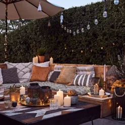 Canberra Deko Laterne mit TruGlow® Outdoor Kerze