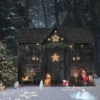 60cm Acryl LED Schneeflocke Weihnachtsdeko außen