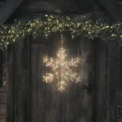 60cm Acryl LED Schneeflocke Weihnachtsdeko außen