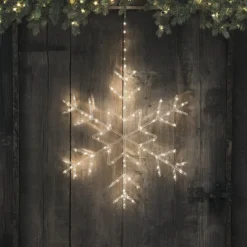 60cm Acryl LED Schneeflocke Weihnachtsdeko außen