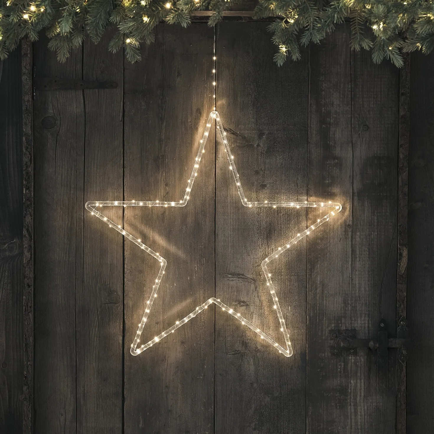 60cm Acryl LED Stern Weihnachtsdeko außen