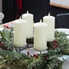 45cm Adventskranz inkl. Kerzenhalter und 4er Set TruGlow® LED Kerzen 15cm