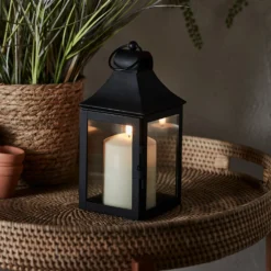 25cm Albury Gartenlaterne mit TruGlow® Outdoor Kerze mit Fernbedienung