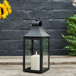 34cm Albury Gartenlaterne mit TruGlow® Outdoor Kerze mit Fernbedienung