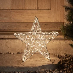 35cm Bicolor LED Stern Weihnachtsdeko außen