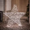 82cm Bicolor LED Stern Weihnachtsdeko außen