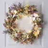 60cm Frühlingskranz Blumen mit Micro Lichterkette