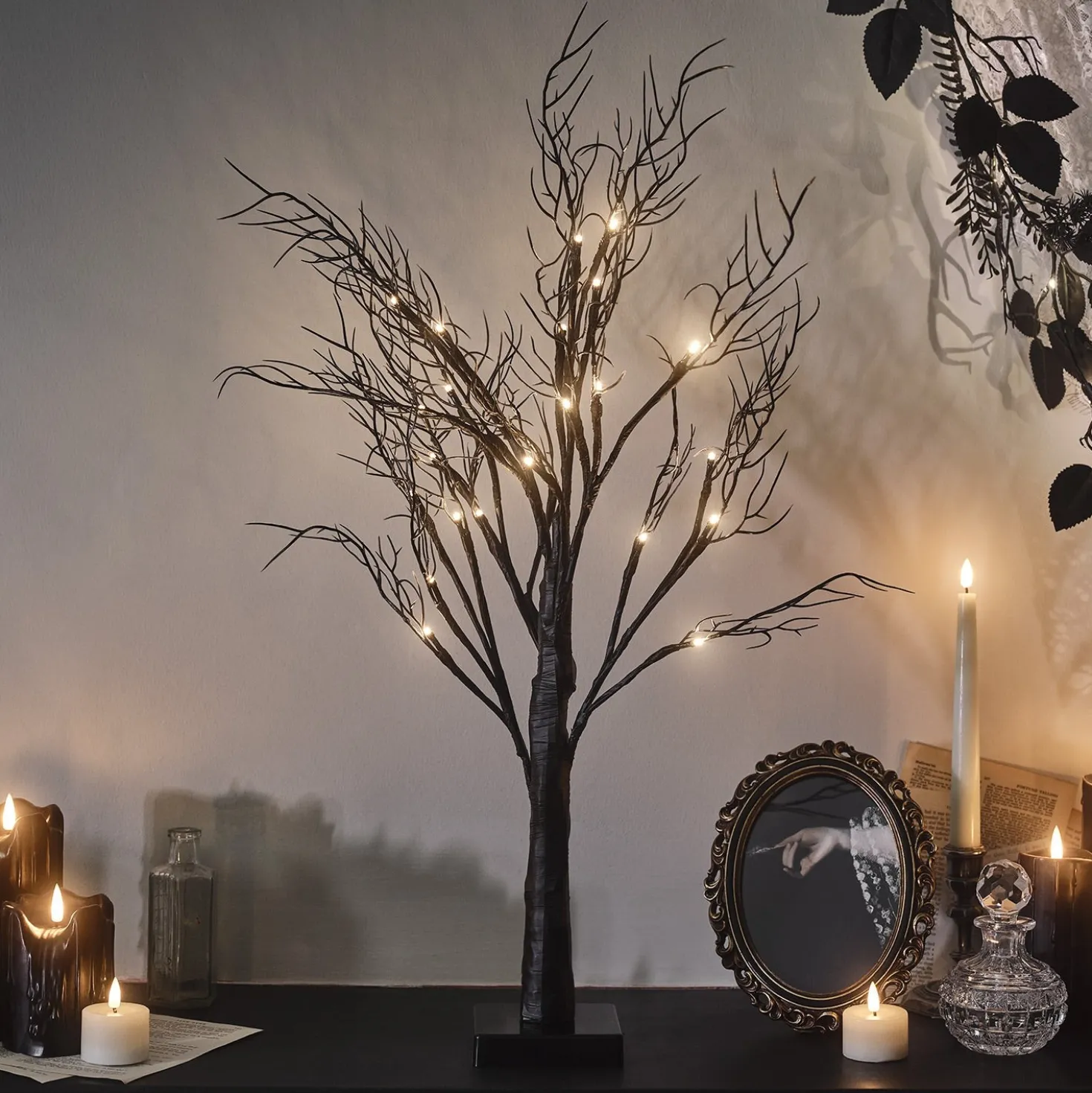 70cm Halloweendeko LED Baum