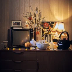 70cm Halloweendeko LED Baum