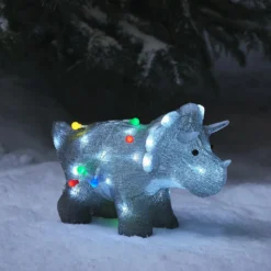 36cm LED Acryl Weihnachtsfigur Grae der Triceratops