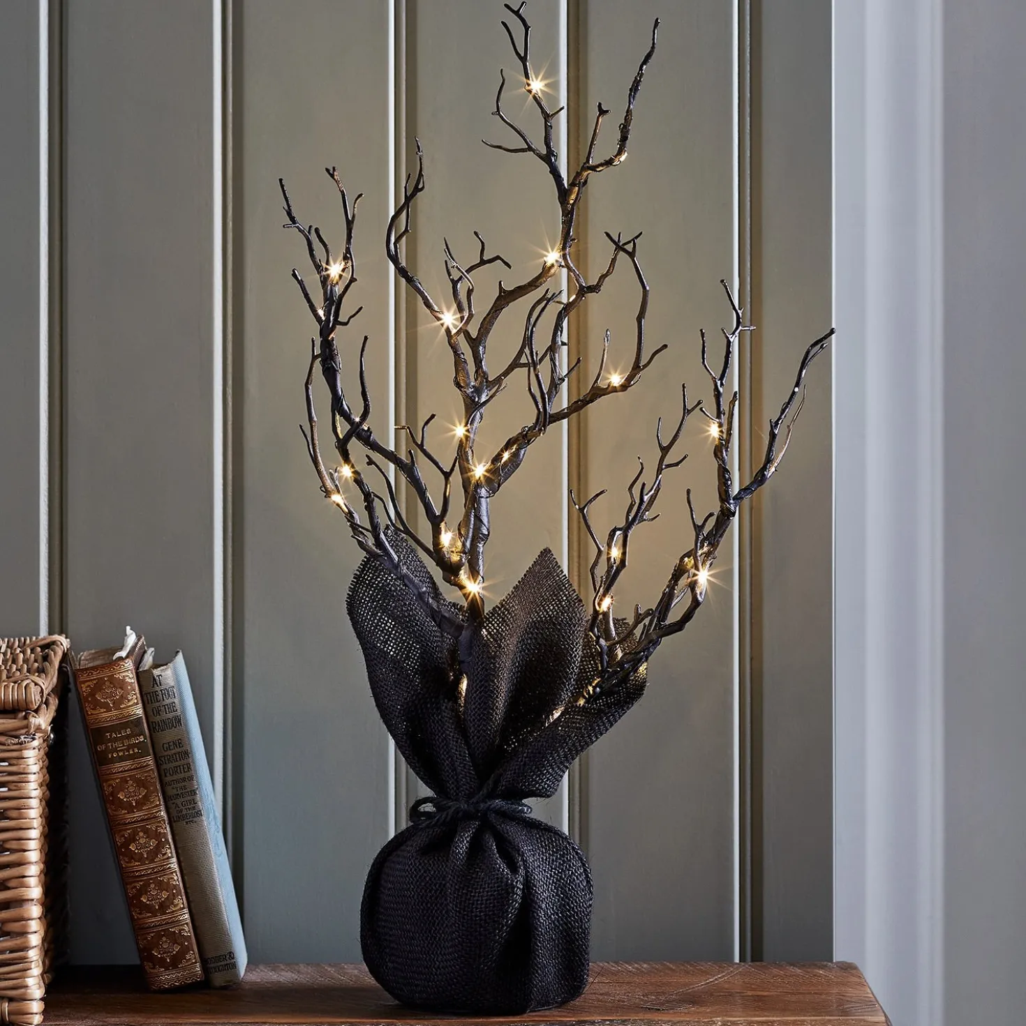50cm LED Baum Halloween Deko