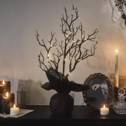 50cm LED Baum Halloween Deko