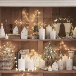 25cm LED Mistelzweig Weihnachtskranz minimalistisch