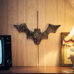 43cm LED Rattan Fledermaus Batbara