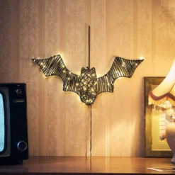 43cm LED Rattan Fledermaus Batbara