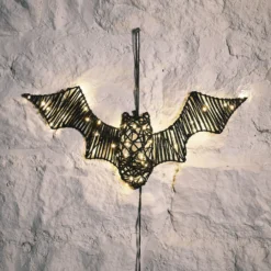 43cm LED Rattan Fledermaus Batbara