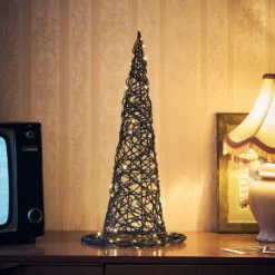 34cm LED Rattan Hexenhut