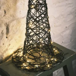 34cm LED Rattan Hexenhut