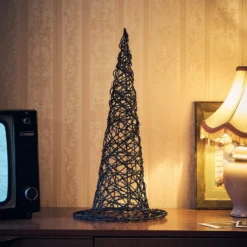 34cm LED Rattan Hexenhut