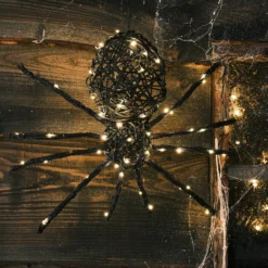 34cm LED Rattan Spinne Ocho