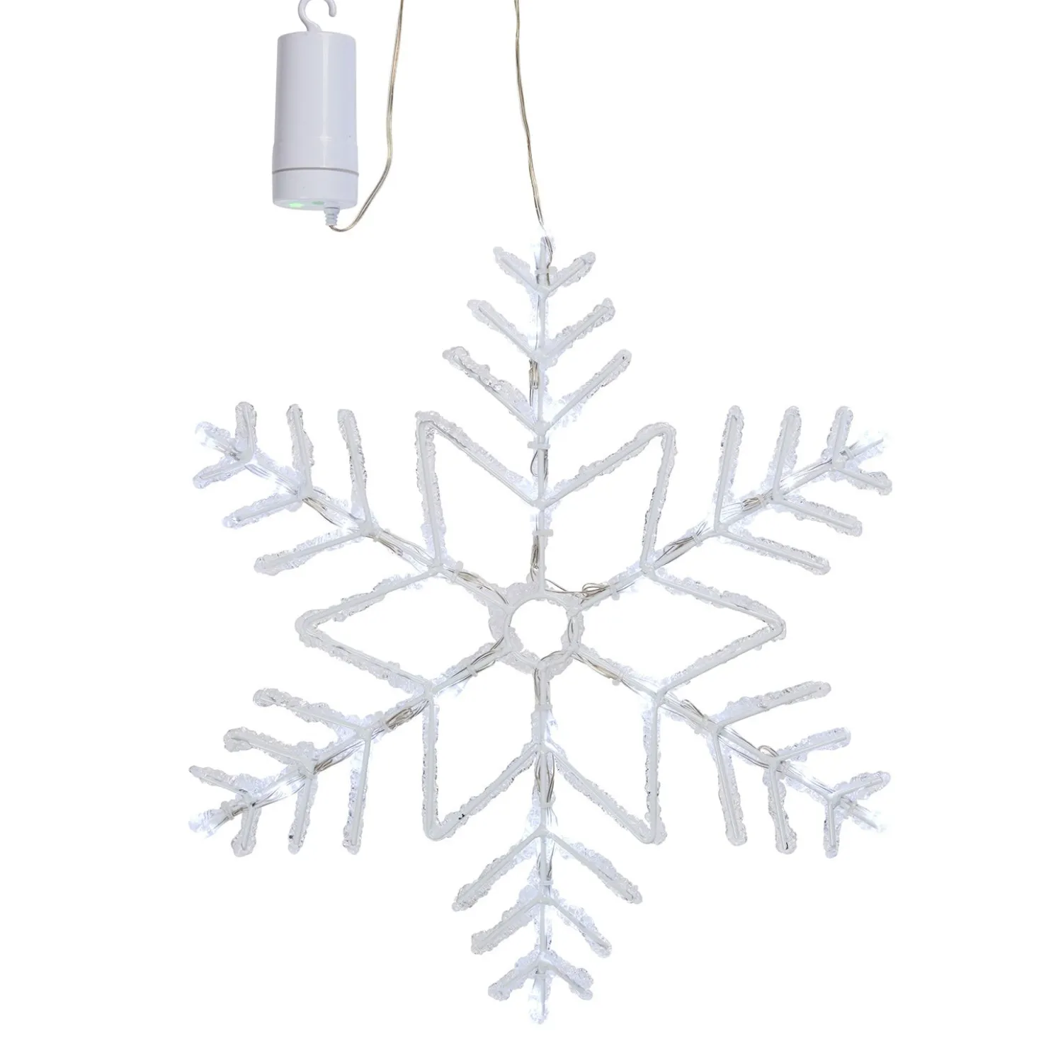 40cm LED Schneeflocke Fensterdeko Weihnachten