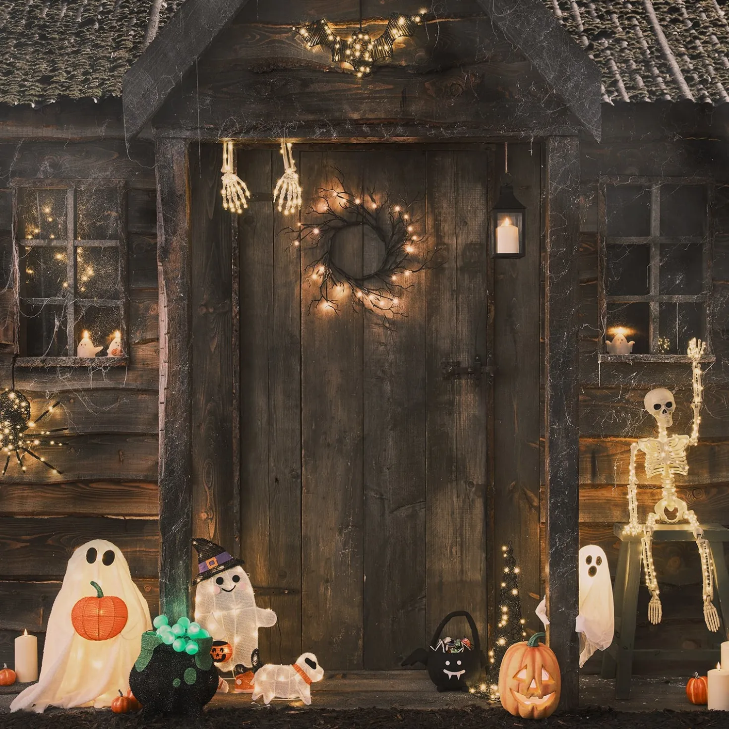 40cm LED Stableuchte Spook der Geist