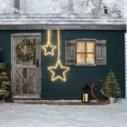 38cm LED Stern Weihnachtsbeleuchtung außen