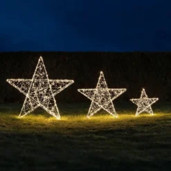 35cm LED Stern Weihnachtsdeko außen