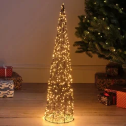 80cm LED-Weihnachtsbaum aus Draht