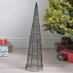 80cm LED-Weihnachtsbaum aus Draht