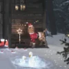 80cm LED Weihnachtsfigur außen Berry der Hund