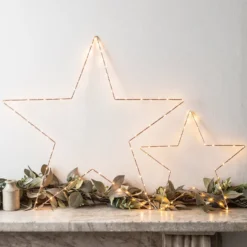 34cm Osby LED Stern rosegold