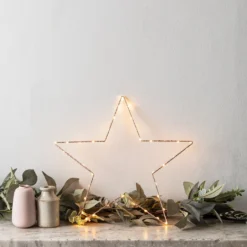 34cm Osby LED Stern rosegold