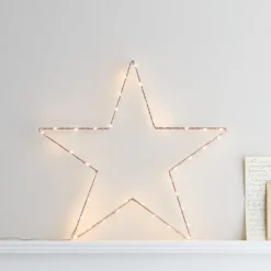 34cm Osby LED Stern rosegold