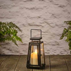 22cm Porto Solar Laterne mit TruGlow® Outdoor Kerze