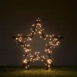 60cm Stern Stableuchte Weihnachtsdeko Außen