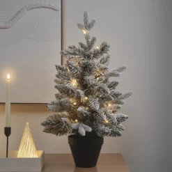 60cm verschneiter LED-Weihnachtsbaum