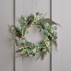 40cm Weihnachtskranz goldene Beeren