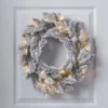 50cm Weihnachtskranz mit Schnee beleuchtet