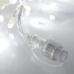 Core Connect 2m 64er LED Eiszapfen Lichterkette weiß koppelbar transparentes Kabel